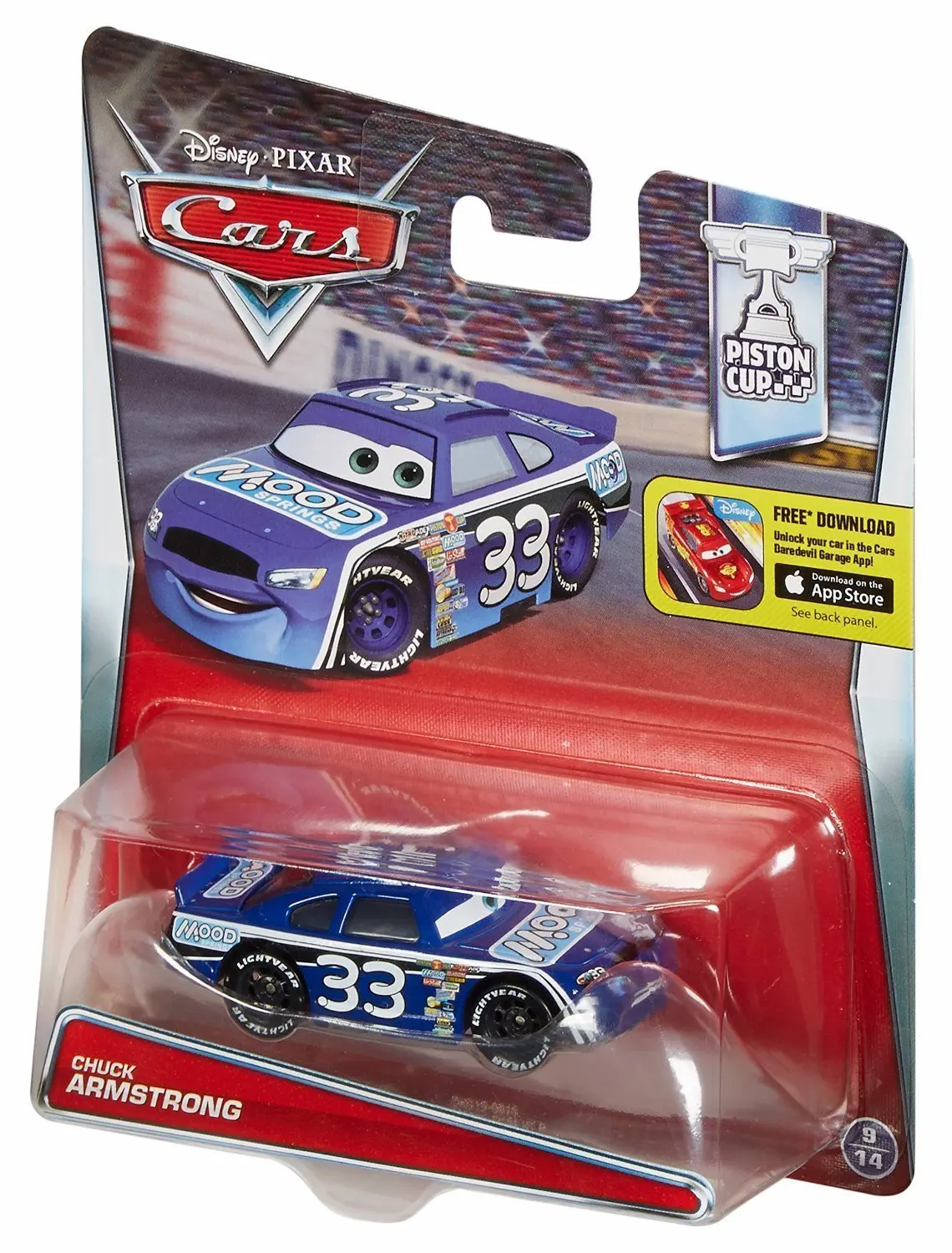 Buy Piston Cup Chuck Armstrong Mood Springs Disney Pixar Cars 1:55 ...