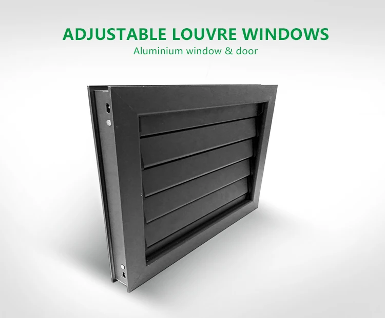 foshan louver shutters panel blade window bathroom aluminium frame adjustable louvre shutter windows