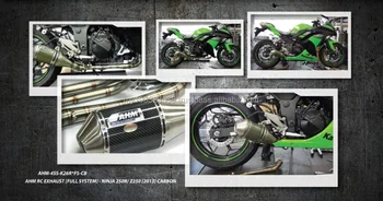 Ahm Rc Model Exhaust Kawasaki Ninja 250 Z250 Stainless Steel