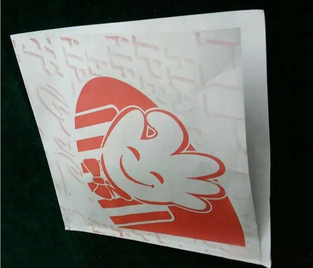 2017 food wrapping paper bag