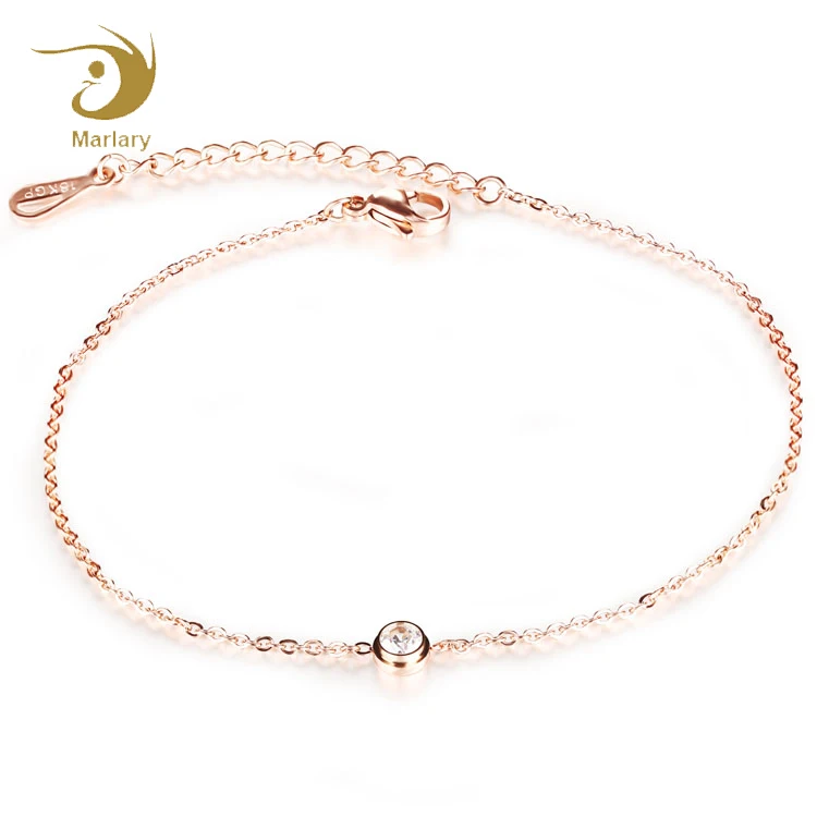 Lucky Stars Chain Ankle Bracelets Lary Jewelry 18K Gold Plated Adjustable Anklet