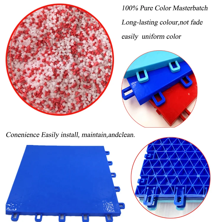 Custom Color Pp Interlocking Roller Hockey Sports Court Skating Floor