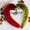 Factory wholesale multicolor real mink fur tail for bag pendant