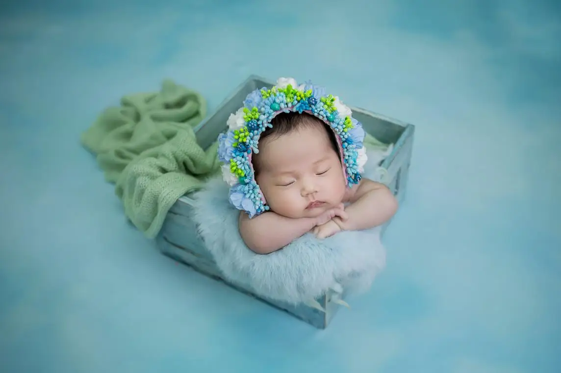 新生花保姆帽子花帽手工编织婴儿花帽子新生儿可爱帽子照片道具 Buy 新生儿花帽帽子 针织婴儿花帽帽子 新生儿可爱的帽子