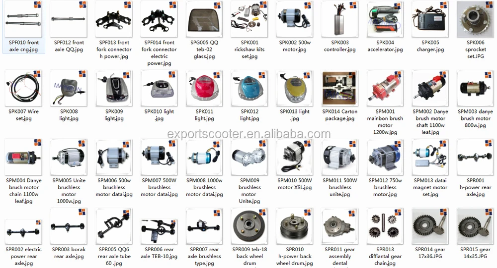 electric cycle spare parts