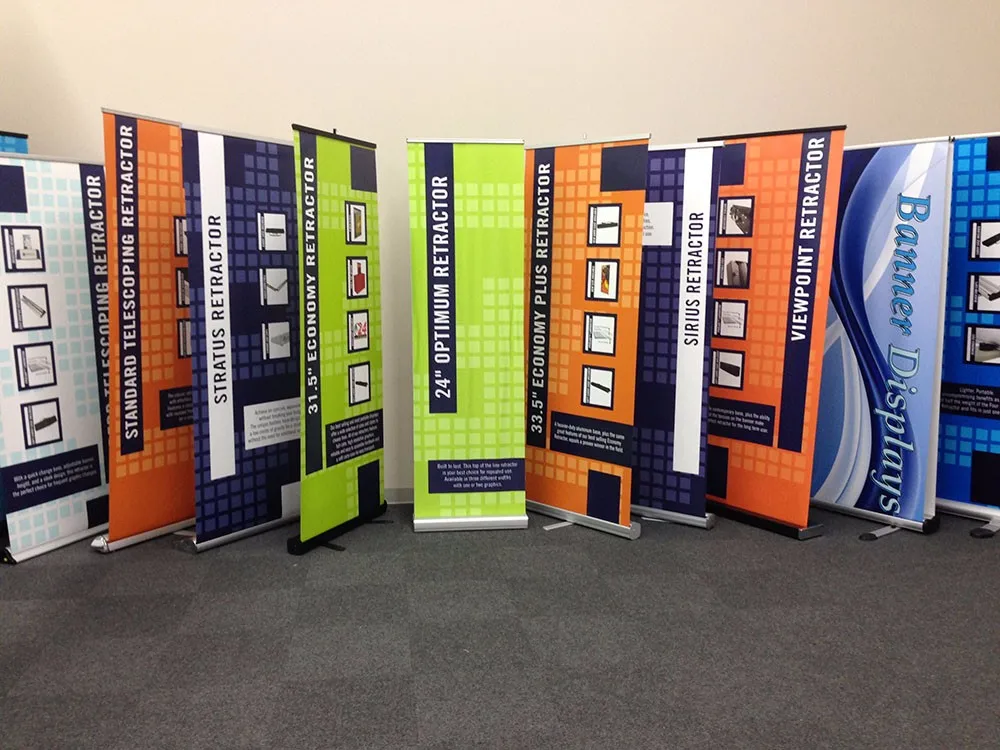 Custom Pvc Printed Type Display Banner Standing Banner Advertising
