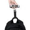 Hostweigh Mini LCD Digital Luggage Suitcase Hanging Electronic Scale Thermometer 50kg Capacity Digital Weighing Device