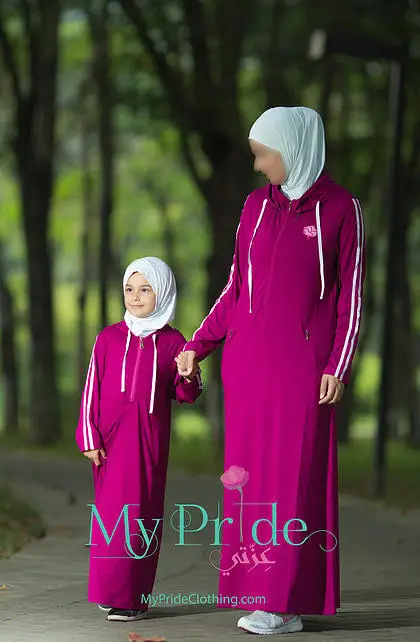 Ibu Dan Anak Gaun Untuk  Muslim Anak Dubai Abaya Rekreasi 