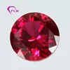 Hot sale AAA round cut synthetic ruby stone red corudnum gemstone price