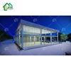 Luxury customized service car repairing painting washing prefab modular steel structure 4s car shop