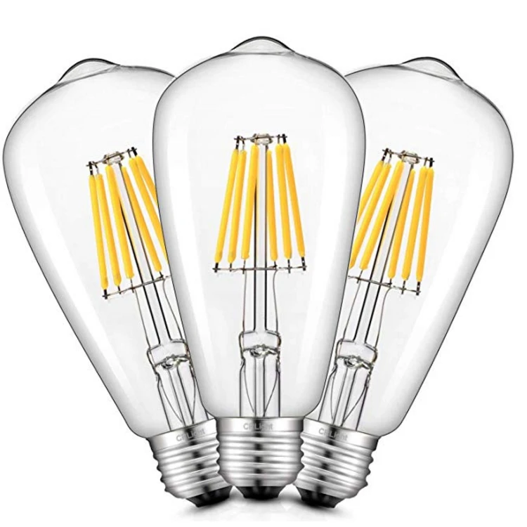 12v 4w led bulb dc 24v chip filament edison led bulb st64 e27 vintage lamp 12v led 2w / 4w / 6w / 8w