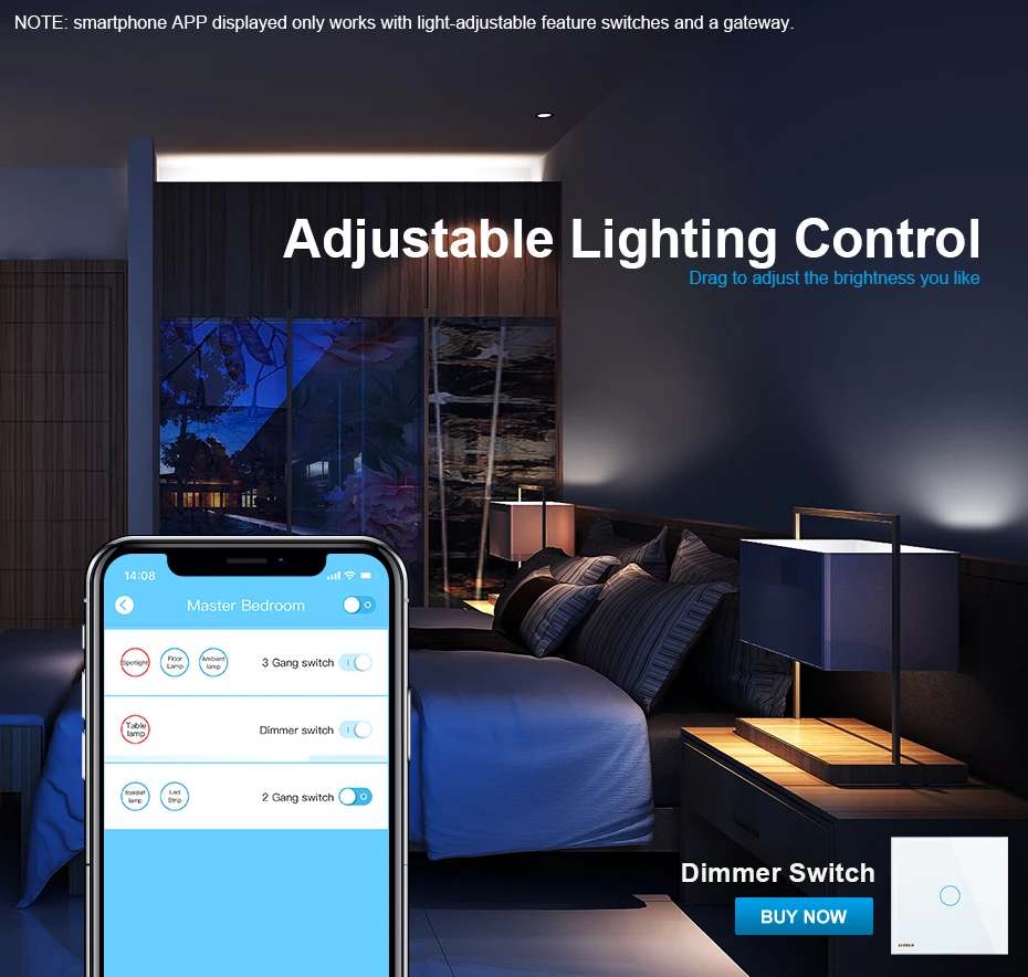 Google Home Assistant Smart electrical interrupteur tactile Switches Zigbee Smart Touch Switch - ANKUX.COM