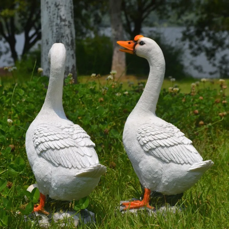 resin lawn goose