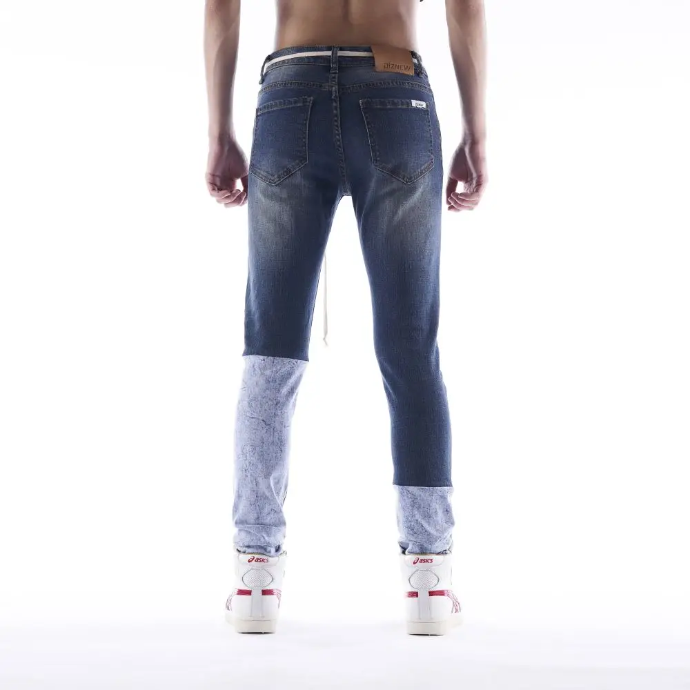 Diznew New Fashion Men's Popular Skinny Light Blue Denim Jeans Uomo ...
