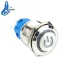 High Round Power Symbol led metal light waterproof stainless 22mm latching power switch XDL17-22NLEP15/C