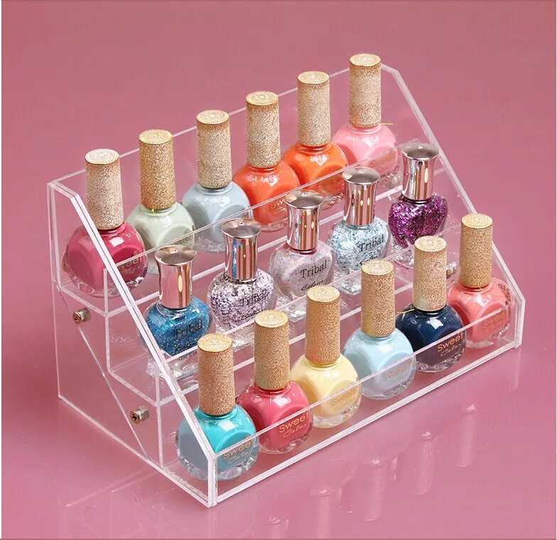 Acrylic Cosmetic Makeup Nail Polish Opi Display Stand Rack Holder ...