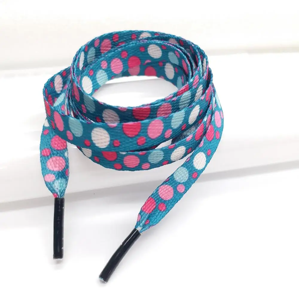 Custom 45 Inch Polyester Dly Shoestring Designs,Printed Shoelaces For