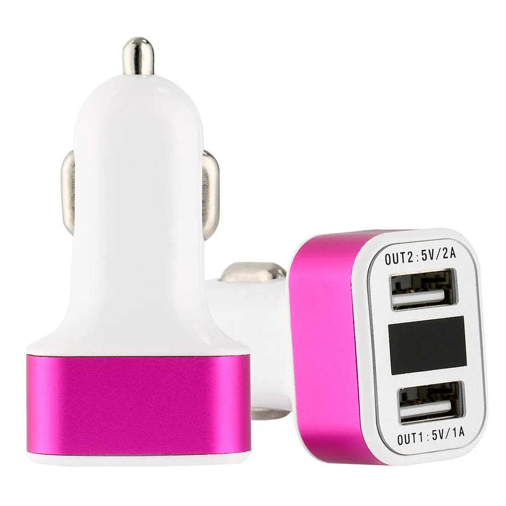 White Color Quick Charge 3.0 3a Dual Usb Ports 36w Car Charger Buy