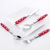 Custom Flatware High Quality Stainless Steel Cutlery Set Plastic Handle
