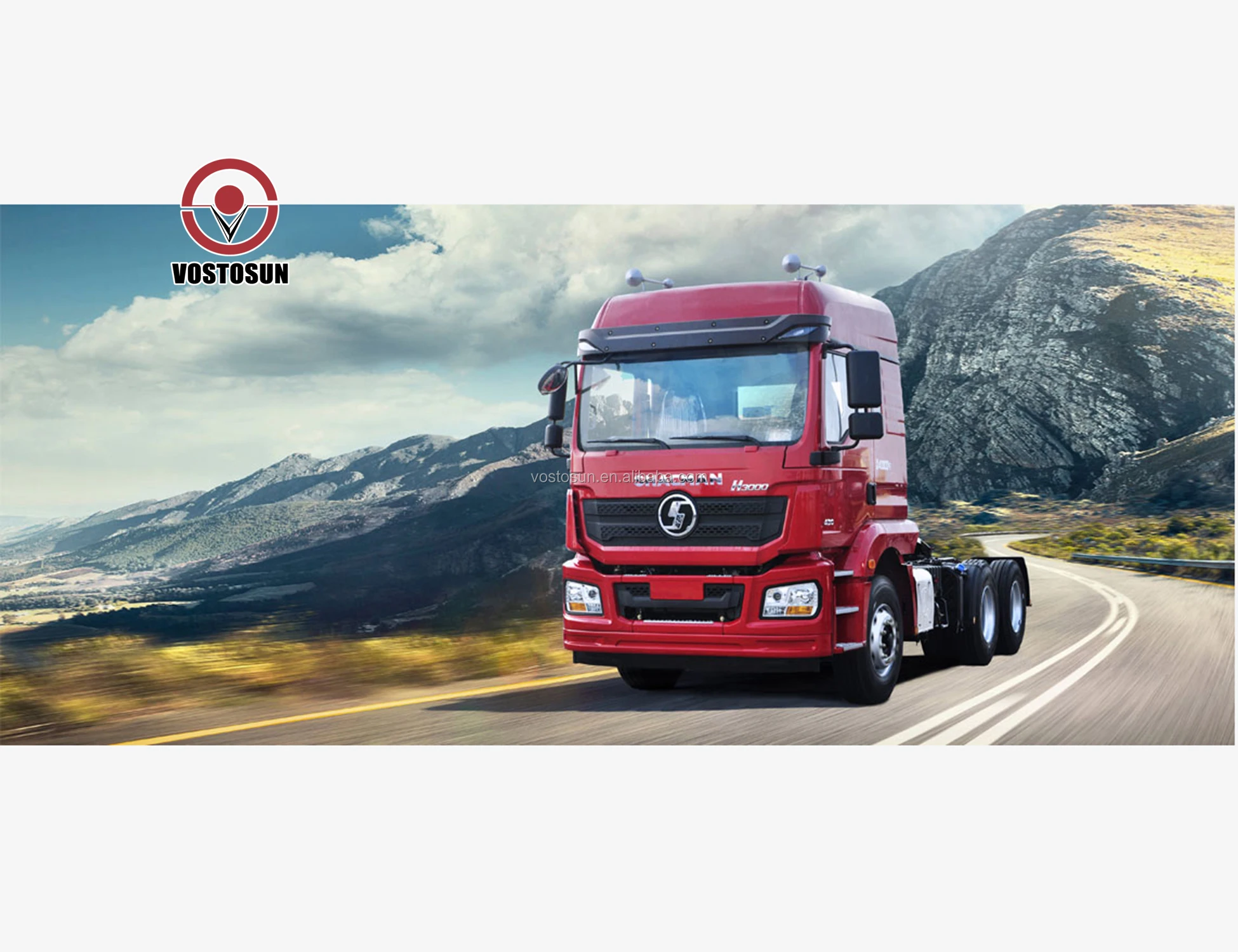 375hp 6x4 驱动 shacman 牵引车卡车 h3000-sx4255ht324