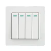 SHARE 250V 16A modern pc 4 gang 1 way wall switch for residential/ hotel