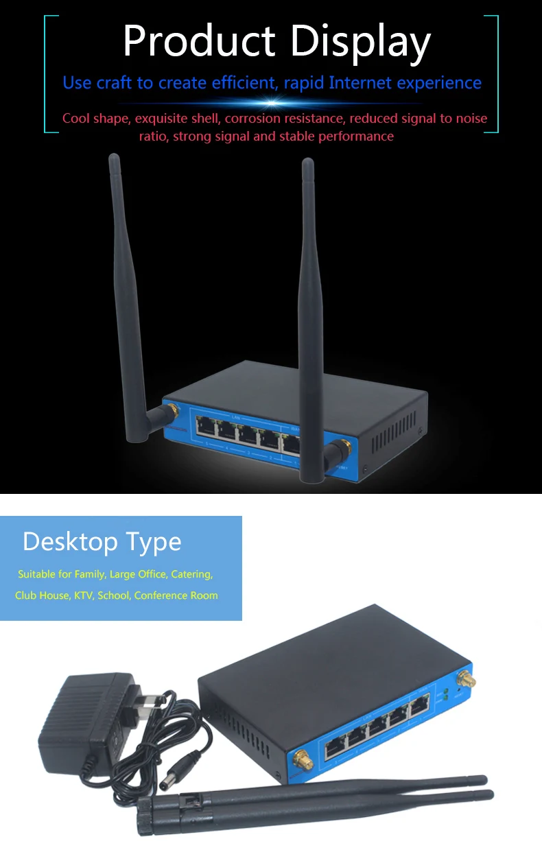 High & Low Temperature Industrial Router Wireless Router Desktop Industrial Router With AR9341 Chipset