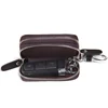 2019 New Double Zip Men Genuine Cow Leather Car Key Wallets