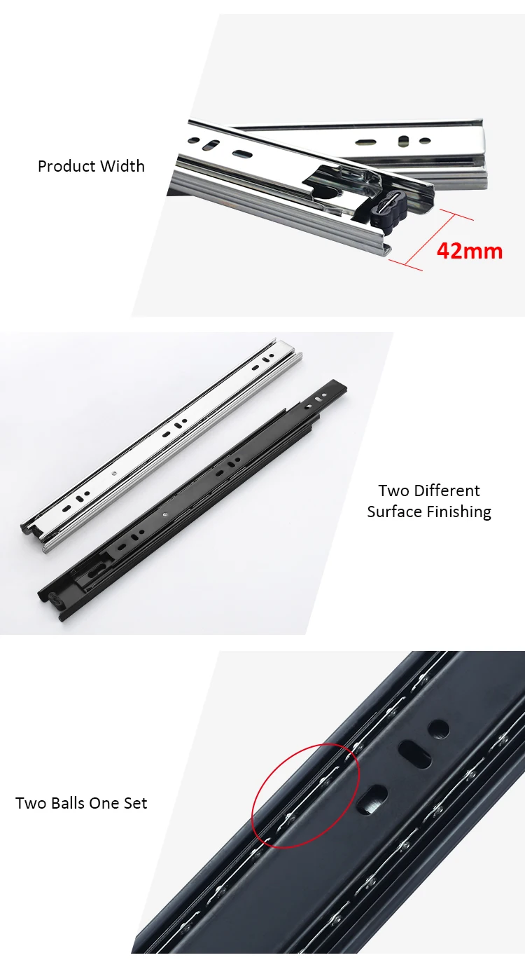 Slider Rail Kitchen Hardware Dtc Drawer Runners Keyboard Tray