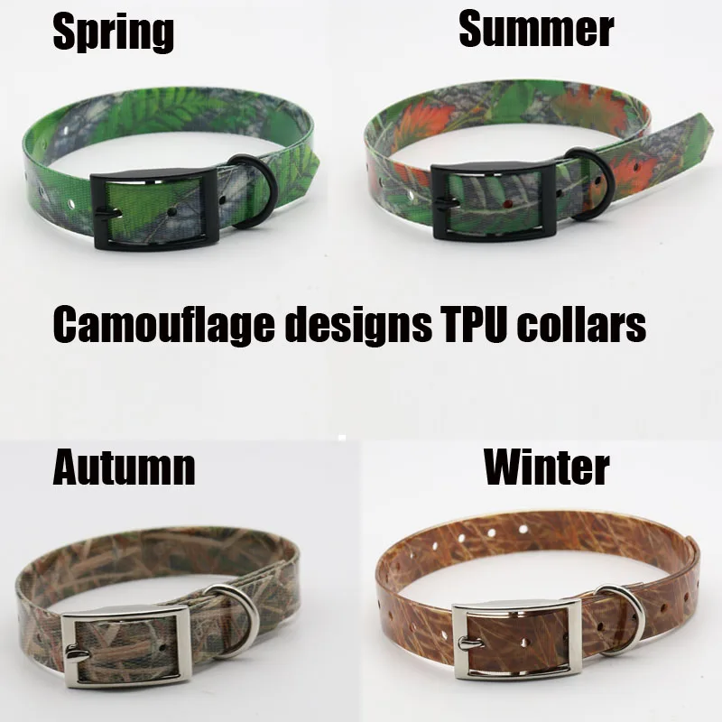Wholesale Custom Pattern Printed Hunting Dog Collar,Waterproof Tpu Dog
