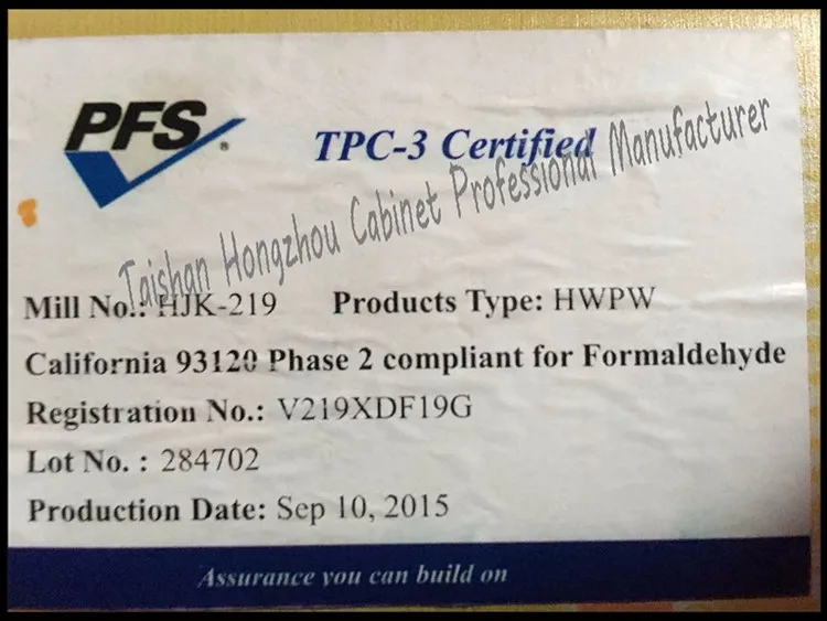 cabinet certification