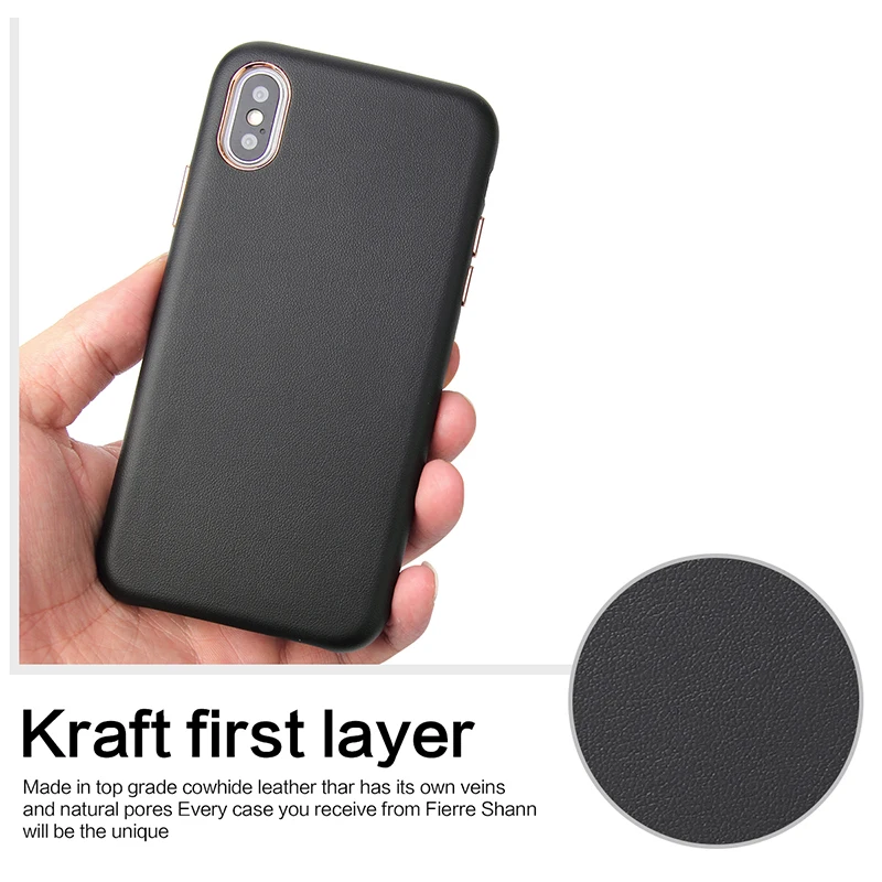 Custom Hot Pressing LOGO On Leather Phone Case For iPhone 7 Mobile Phone Bags Factory Handmade For Apple Case Leather