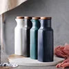 Handmade modern food garde cheap oil bottles ceramic vinegar cruet for sale