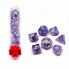 New Nebula Purple 7 Pcs Set Of Polyhedral d4 d6 d8 d10 d12 d20 d00 Plastic Game Dice