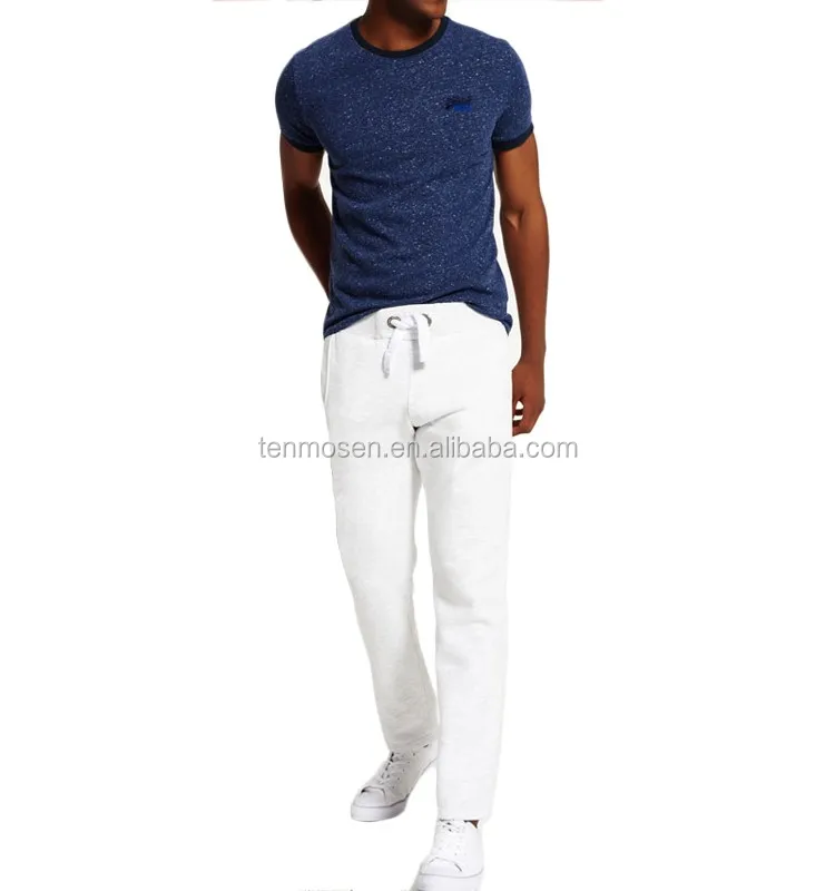 mens white jogger sweatpants