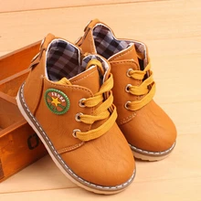 New Arrival 2016 Fashion Children shoes Martin boots Spring Autumn Boys Girls shoes Kids Ankle boots Flats 0.9/2