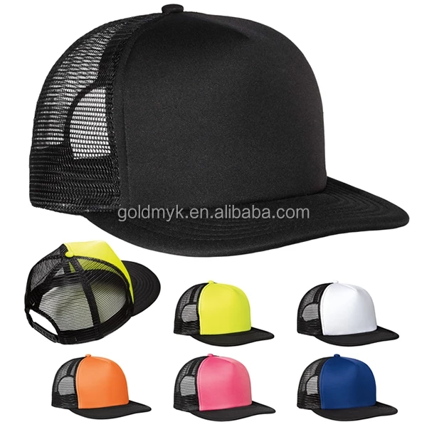Custom Colorful Flat Brim Trucker Cap Custom Colorful Flat Brim Trucker Cap Product On Alibaba