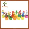 2017 Wooden Mini Custom Happy Thumb Furnishing Articles Animal Crafts Educational Kids Toys For Children