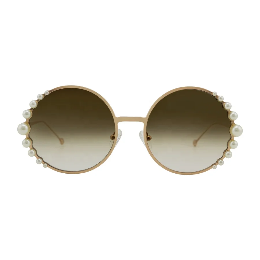 2019 Hot Sale Elegant Bead Decoration Ladies Sunglasses Fast Delivery ...