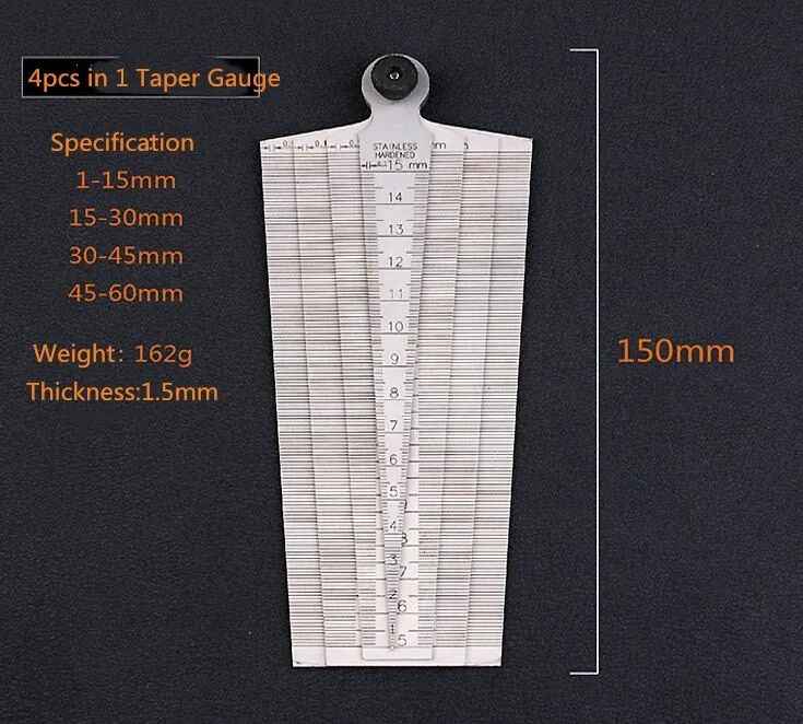 115mm Taper Gauge And 15cm Ruler Inch/metric Taper Gauges Buy Gauge