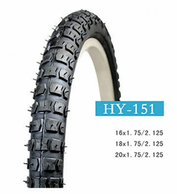 bmx bike tire size