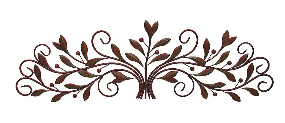 Metal Olive Branch Over The Door Wall Decor 47 In Scrolling Metal Olive Branch Over The Door Wall Decor 48 In