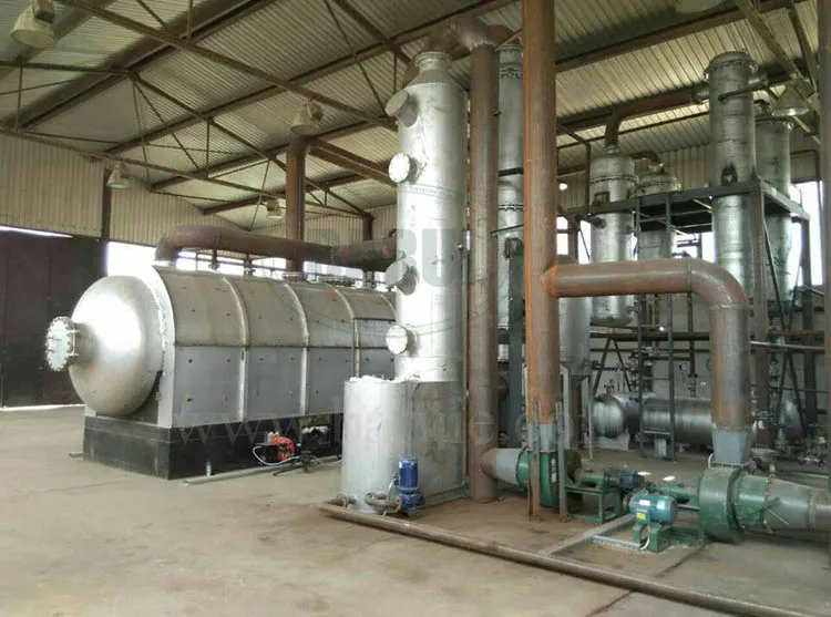 Pyrolysis Oil Distillation Method Of Separation To Gasoline And Diesel 