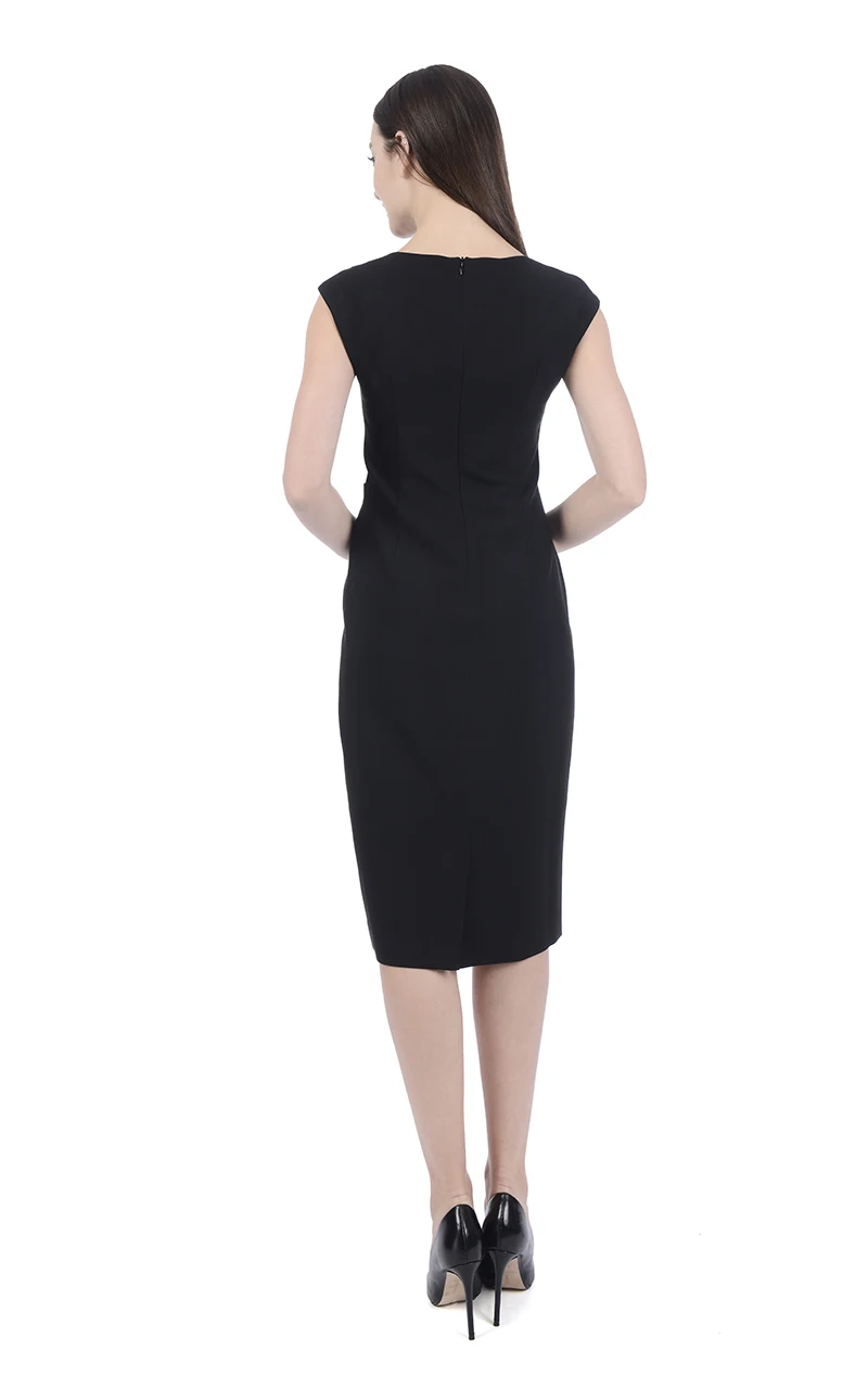 Spring Women's Casual Wear for Work Office Career Sheath Dress Sleeveless Elegant Wear Cocktail Dress 2019 New