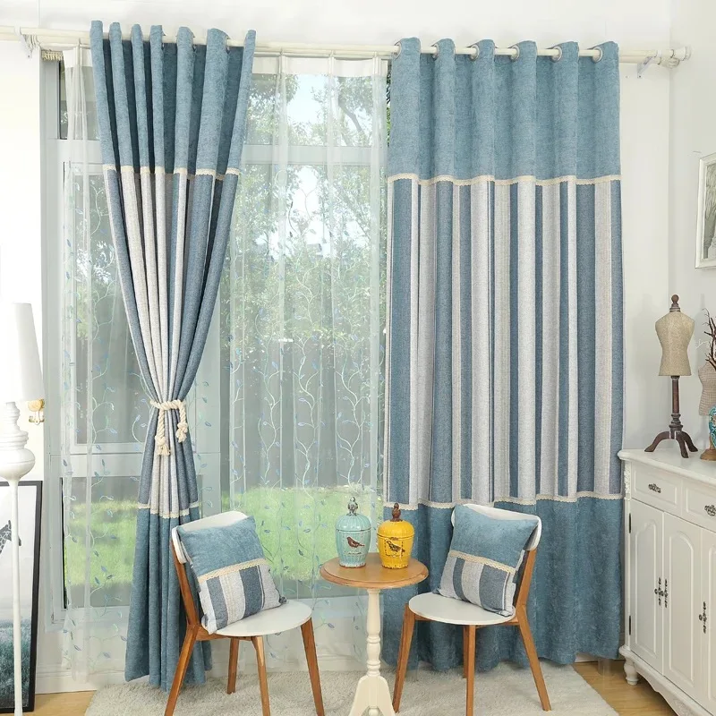 Elegant Stripe Fabric Curtain Design For Living Room - Buy Curtain ...