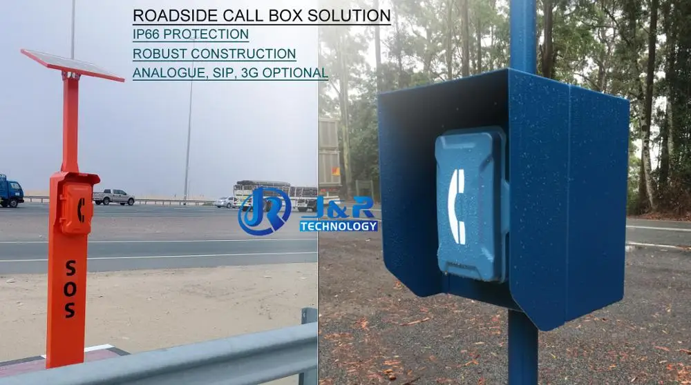 Ip67 Roadside Emergency Call Box,Weatherproof Sos Telephone For Highway