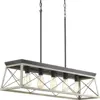 MEEROSEE Retro Metal Pendant Light Antique American Style Kitchen Island Lighting Vintage Chandelier MD86361