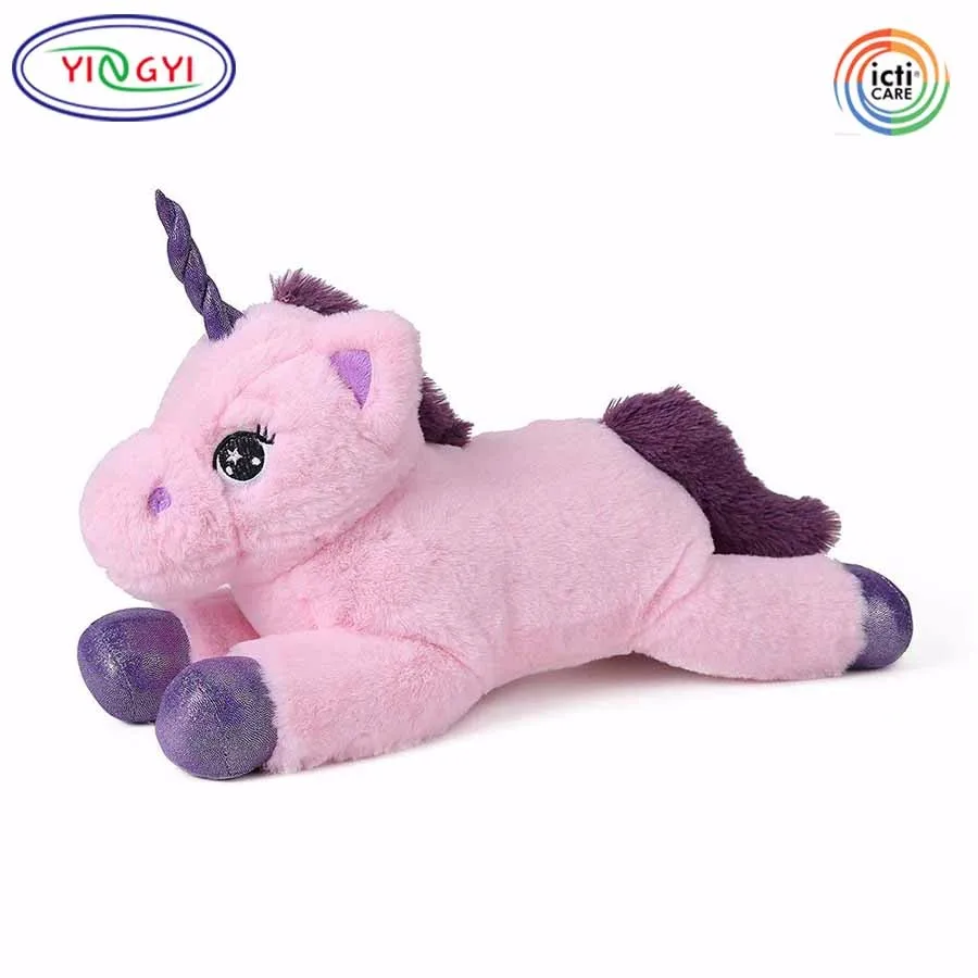 pink and purple unicorn stuffed animal