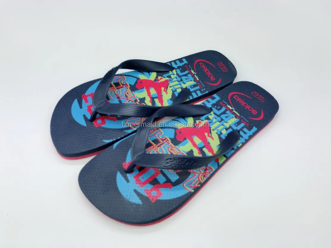 Hot Selling Custom and Wholesale Slipper for Man , Summer Flip Flops Slipper Casual Pvc Upper Flip Flops