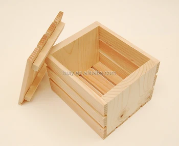 Custom Made Pine Wood Gift Packaging 