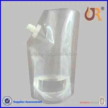 Food Safe Unbreakable Clear Drink Wine Flask Spout Bag Plastic With Disposable